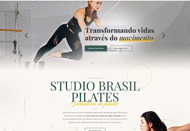 Capa do projeto Studio Brasil Pilates